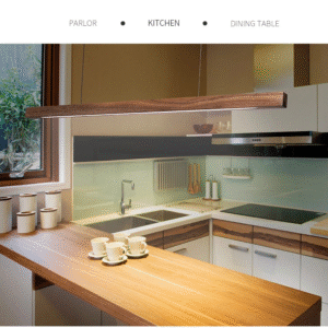 Suspension style Troag en bois flotté