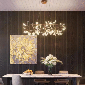 Plafonnier feuille circulaire