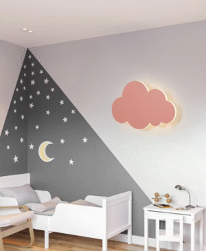 Applique murale nuage LED pour chambre bébé